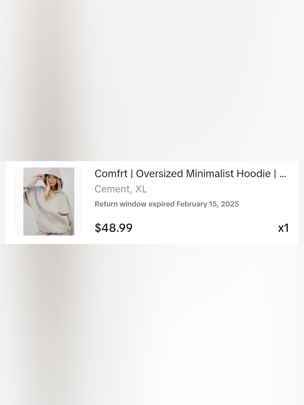 Comfrt Minimalist Hoodie - Picture 2 of 2